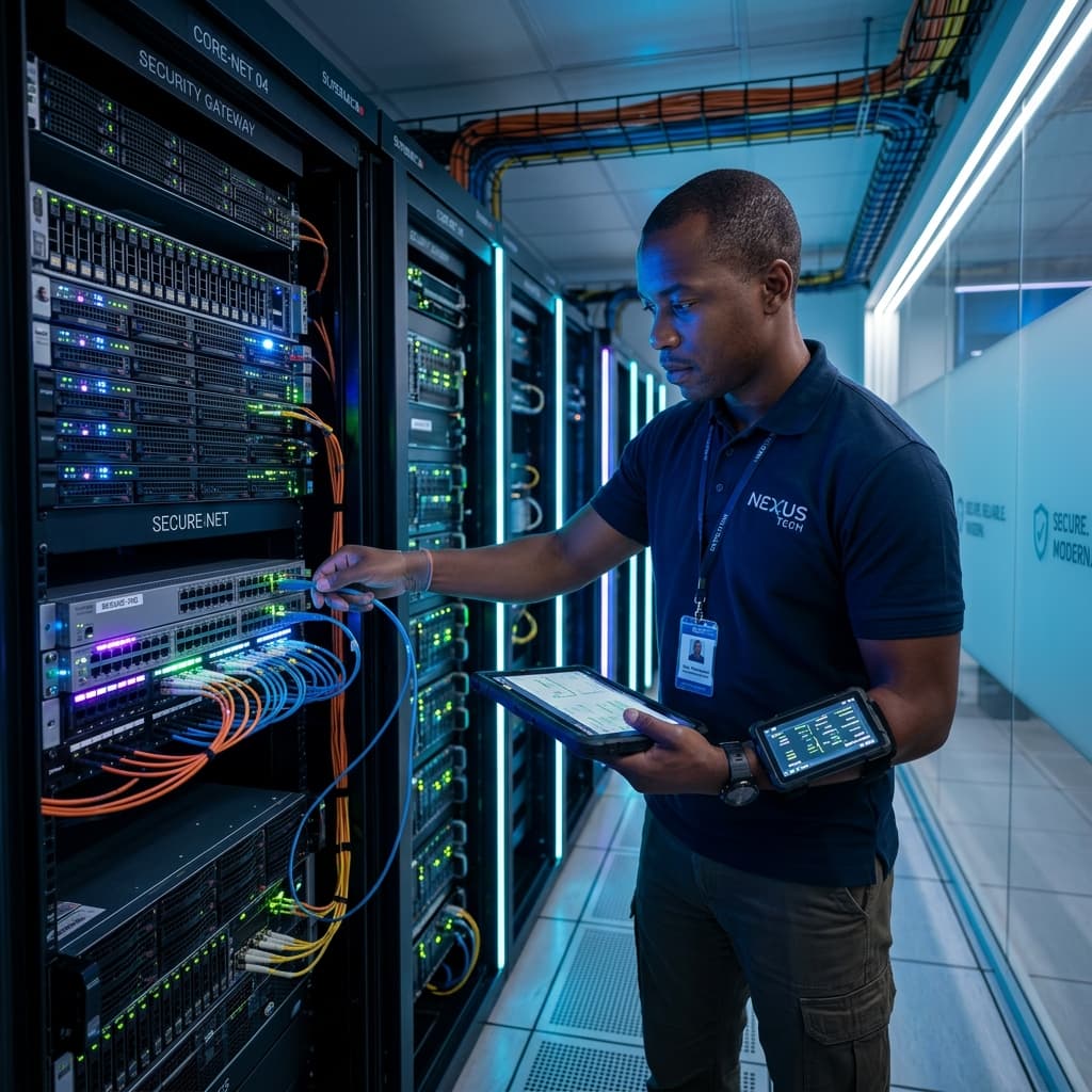 Kỹ sư Quang Đức IT tại hiện trường